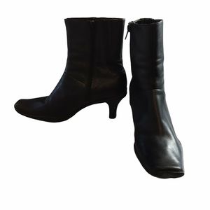 Reaction Walk Away Leather Heeled Boots